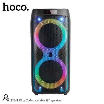 Акустика-караоке Hoco Cody Portable BT speaker DS41 plus |BT5.0, TWS, AUX/USB/TF/FM, 40W|