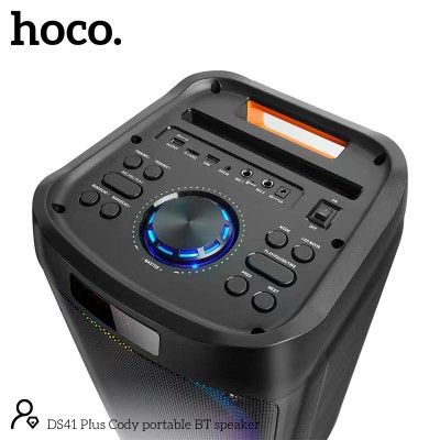 Акустика-караоке Hoco Cody Portable BT speaker DS41 plus |BT5.0, TWS, AUX/USB/TF/FM, 40W|