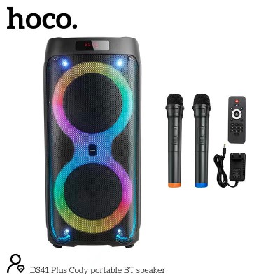 Акустика-караоке Hoco Cody Portable BT speaker DS41 plus |BT5.0, TWS, AUX/USB/TF/FM, 40W|