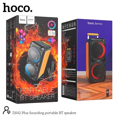 Акустика-караоке Hoco Sounding BT speaker DS42 plus |BT5.0, TWS, AUX/USB/TF/FM, 30W|