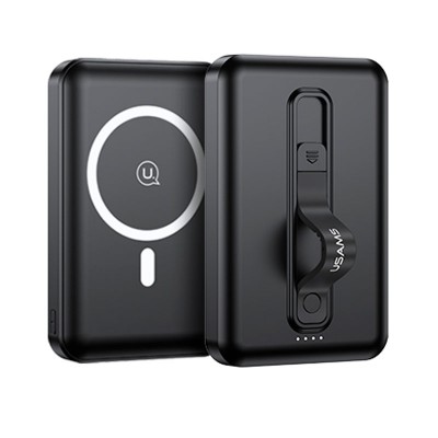 УМБ USAMS Magnetic Wireless10000mAh US-CD173 PB64 |1USB/1Type-C/1Lightning, 20W/3A, PD/QC|