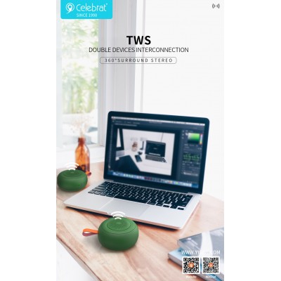Акустика CELEBRAT TWS SP-8 |TF/BT5.0, 3W, 3Hours|