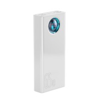УМБ Baseus Amblight Digital Display Quick Charge Power Bank 30000mAh |4USB/Type-C/Lightning, 6A/65W, QC/PD| (PPLG-A01)