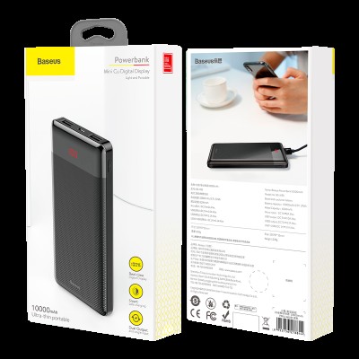 УМБ BASEUS Mini cu with diital display M35 10000mah |2USB, 2.1A|