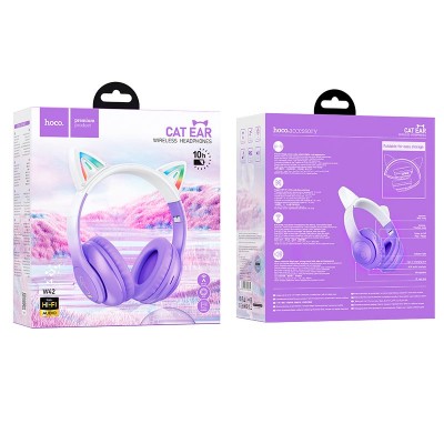 Навушники Hoco Cat ears BT headphones W42 |BT5.3, AUX/TF, 10h|