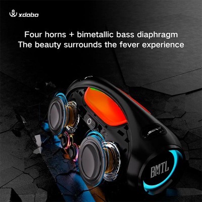 Акустика XDOBO BMTL BOOM IPX6 |BT5.3, TWS, AUX/USB, 100W, TWS,EQ, 10h|