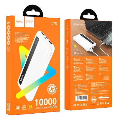 УМБ HOCO Tresor power bank J75 10000mah |2USB/1Type-C, 2A|