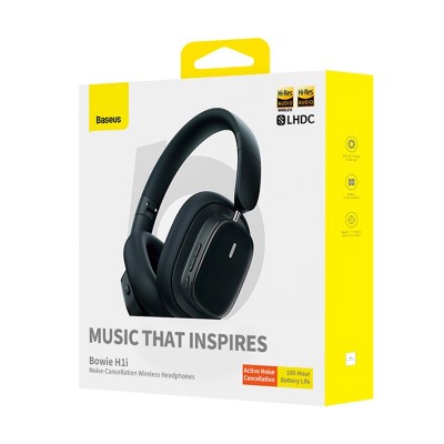Навушники Baseus Bowie H1i Noise - Cancellation Wireless Headphones |BT5.3/3.5mm, 100h, ANC|