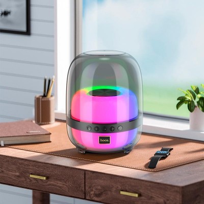 Акустика Hoco Crystal colorful luminous BT speaker BS58 |BT5.1, TWS, 10W, 4H|