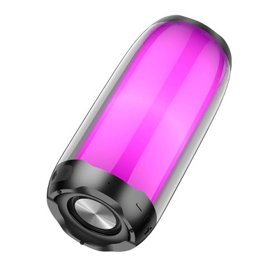 Акустика HOCO pulsating colorful luminous HC8 |4Hours, BT5.0, TWS, 360° Sound, AUX, FM, TF, USB|