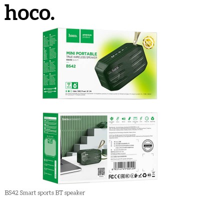 Акустика Hoco Smart sports BT speaker IPX5 BS42 |BT5.0, TWS, FM, TF, USB|