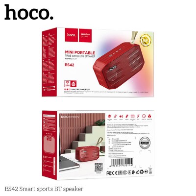 Акустика Hoco Smart sports BT speaker IPX5 BS42 |BT5.0, TWS, FM, TF, USB|