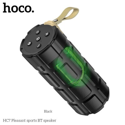 Акустика HOCO pleasant LED sports BT speaker IPX5 HC7 |BT5.0, TWS, FM, TF, USB|