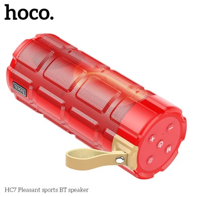 Акустика HOCO pleasant LED sports BT speaker IPX5 HC7 |BT5.0, TWS, FM, TF, USB|