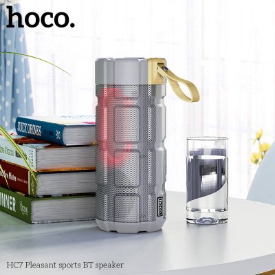 Акустика HOCO pleasant LED sports BT speaker IPX5 HC7 |BT5.0, TWS, FM, TF, USB|