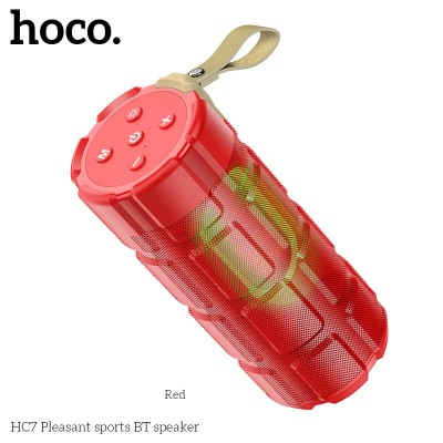 Акустика HOCO pleasant LED sports BT speaker IPX5 HC7 |BT5.0, TWS, FM, TF, USB|
