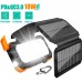 УМБ Solar power bank with 32pcs camping LED 20000mAh PN-W12Pro IPX4 |2USB/Type-C, 18W/3A, PD/QC|