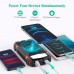 УМБ Solar power bank with LED light 20000mAh PN-W20S IPX4 |2USB/Type-C, 18W/3A, PD/QC, Qi|