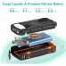 УМБ Solar power bank with LED light 20000mAh PN-W20S IPX4 |2USB/Type-C, 18W/3A, PD/QC, Qi|