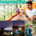 УМБ Solar power bank with LED light 20000mAh PN-W20S IPX4 |2USB/Type-C, 18W/3A, PD/QC, Qi|