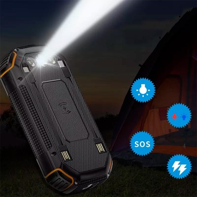 УМБ Solar power bank 20000mAh PN-W23 IPX4 |2USB/Type-C/lightning, 15W/3A, Qi|