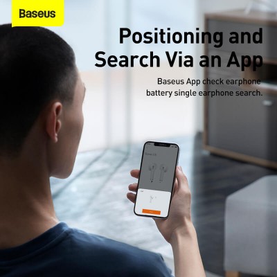 Навушники Bluetooth BASEUS True Wireless Earphones Bowie E8 IPX5 BT5. 0, 40/350mAh, 5h, Location, OTA| (NGE8-02)