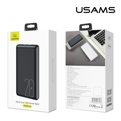 УМБ USAMS US-CD80 PB19 20000mAh |2USB/1Type-C, 2.1A|
