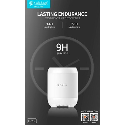 Акустика CELEBRAT TWS Fly-3 |AUX/TF/BT5.0, 5W, 360°|
