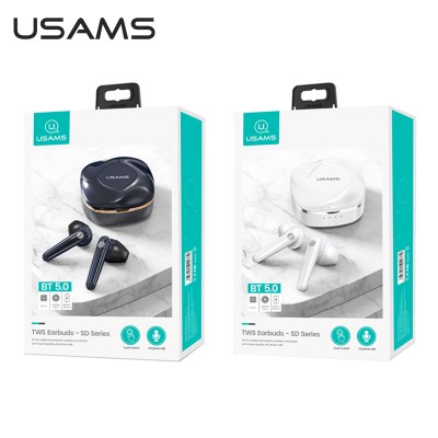 Навушники Bluetooth USAMS TWS Earbuds SD Series US-SD001 |BT5.0, 40/300mAh, 3.5h|