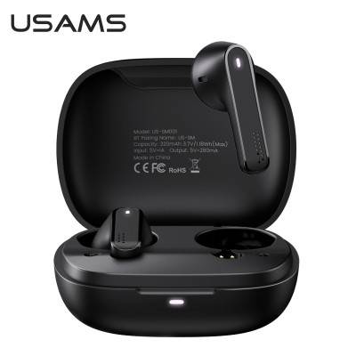 Навушники bluetooth USAMS TWS Earbuds SM Series US-SM001 |BT5.0, 30/320mAh, 3h|