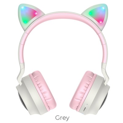 Навушники Bluetooth Hoco Cheerful Cat ear W27
