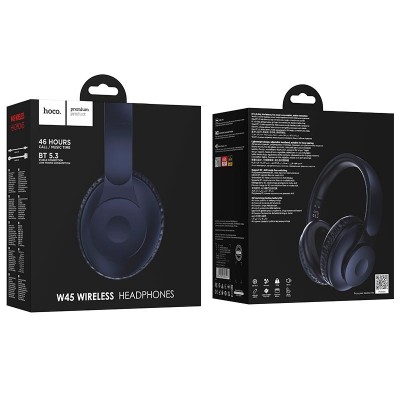 Навушники HOCO Enjoy BT headset W45 |BT5.3/AUX, 46h|