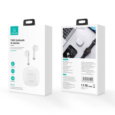 Навушники Bluetooth USAMS TWS Earbuds ia Series Ia04 |BT5.0, 25/320mAh, 3-4Hours|
