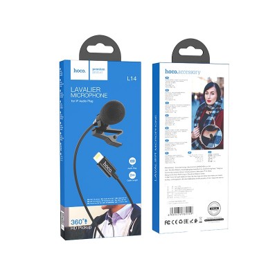 Мікрофон Hoco Lightning Lavalier microphone L14 |2M|