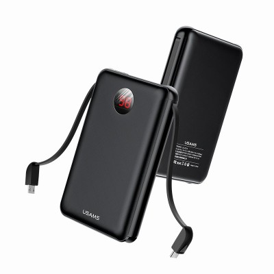 УМБ USAMS with display US-CD74 PB13 10000mAh |1USB/1Type-C, 2.1A|