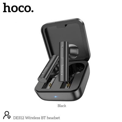 Навушники Bluetooth Hoco True wireless BT headset DES12 |BT5.0, 30/350mAh, 2.5-3h|