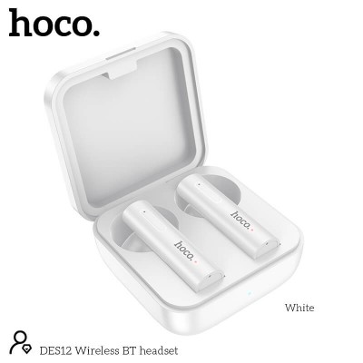 Навушники Bluetooth Hoco True wireless BT headset DES12 |BT5.0, 30/350mAh, 2.5-3h|