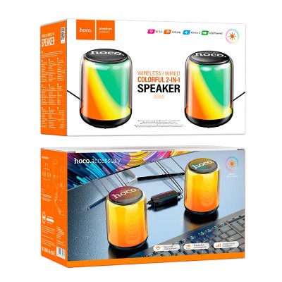 Акустика для ПК HOCO Colorful BT wired 2-in-1 computer speaker BS56 |BT5.2/AUX|