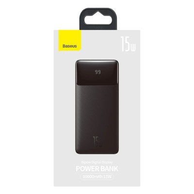 УМБ BASEUS Bipow Digital Display Power bank 10000mAh |2USB/1Type-C, 3A/15W, QC| (PPDML-I02)