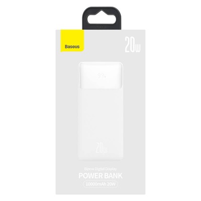 УМБ BASEUS Bipow Digital Display Power bank 10000mAh |2USB/1Type-C, PD/QC, 20W, 3A| (PPDML-L02)