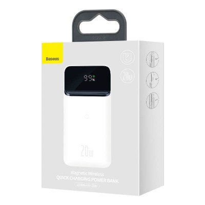 УМБ BASEUS Magnetic wireless quick charging power bank 10000mAh |1USB/1Type-C, 3A, 20W| (PPMT-02)