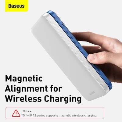 УМБ BASEUS Magnetic wireless quick charging power bank 10000mAh |1USB/1Type-C, 3A, 20W| (PPMT-02)