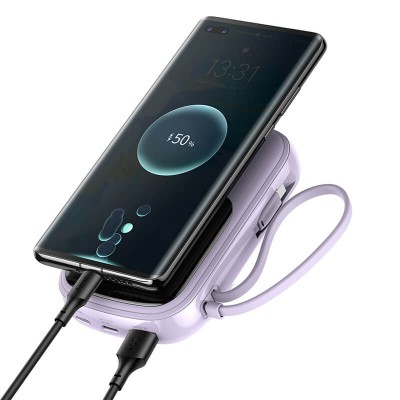 УМБ BASEUS Qpow Digital Display Quick Charging Power Bank (With IP Cable) 20000mAh |USB/Type-C/Lightning, 20W/5A, PD/QC| (PPQD-H05)