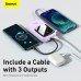 УМБ BASEUS Qpow Digital Display Quick Charging Power Bank (With IP Cable) 20000mAh |USB/Type-C/Lightning, 20W/5A, PD/QC| (PPQD-H05)