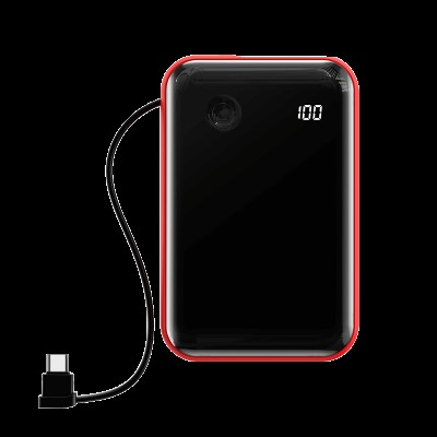 УМБ BASEUS Mini S Digital Display 10000mah (With Type - C cable) |3A, 15W, 1USB/1Lightning/1Type-C| (PPXF-A09)