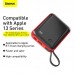 УМБ BASEUS Mini S Digital Display 10000mah (With Type - C cable) |3A, 15W, 1USB/1Lightning/1Type-C| (PPXF-A09)