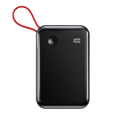 УМБ BASEUS Mini S Digital Display 10000mah (With Lightning cable) |3A, 15W, 1USB/1Lightning/1Type-C| (PPXF-E09)
