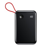 УМБ BASEUS Mini S Digital Display 10000mah (With Lightning cable) |3A, 15W, 1USB/1Lightning/1Type-C| (PPXF-E09)