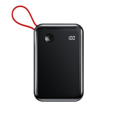 УМБ BASEUS Mini S Digital Display 10000mah (With Lightning cable) |3A, 15W, 1USB/1Lightning/1Type-C| (PPXF-E09)