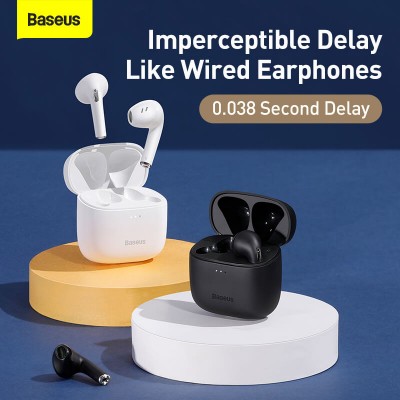 Навушники Bluetooth BASEUS True Wireless Earphones Bowie E8 IPX5 BT5. 0, 40/350mAh, 5h, Location, OTA| (NGE8-02)